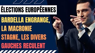 Les élections européennes  Bardella engrange la Macronie stagne les divers gauches reculent [upl. by Lambertson]