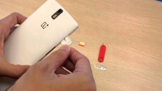 OnePlus One How to Insert amp Change SIM Card [upl. by Dulciana284]