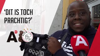 Ajaxfans lyrisch over het derde Ajaxtenue [upl. by Damha32]