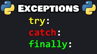 Learn Python EXCEPTION HANDLING in 5 minutes 🚦 [upl. by Ellehcrad19]