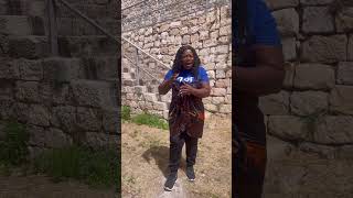 Piesie Esther visits Golgotha Calvary  Israel tour [upl. by Ley]