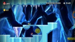 New Super Mario Bros U  Ghiacciaio candito 5  Prima Moneta Stella Wii U [upl. by Argile]