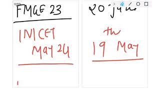 UPCOMING MEDICAL EXAMINATION DATE  FMGENEET PGINICETUPSC CMS [upl. by Roxanna]