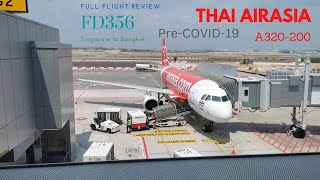 Thai AirAsia  A320200  Flight Review  Singapore to Bangkok  FD356 [upl. by Rico]