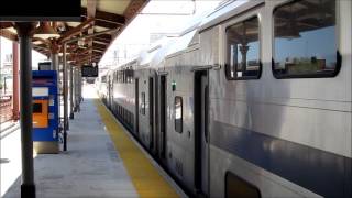 NJ Transit doubledecker train at Broad Street Station Newark NJ [upl. by Meehyr674]