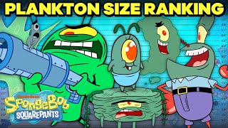 Every Plankton Ranked By Size 👁📏  SpongeBob [upl. by Aronson]