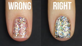 HOW TO APPLY GLITTER NAIL POLISH  KELLI MARISSA [upl. by Eustatius938]