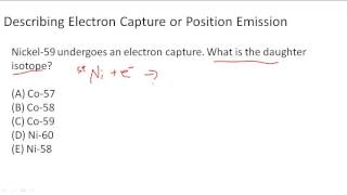 Describing Positron EmissionElectron Capture [upl. by Duwalt486]