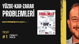 YüzdeKarZarar Problemleri TEST01  MİKRO ORİJİNAL PROBLEMLER FASİKÜLÜ cuneythocamatematik [upl. by Athalee965]