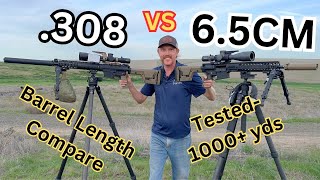 145” 65 Creedmoor vs 20” 308 Ballistically identical [upl. by Llerrat42]