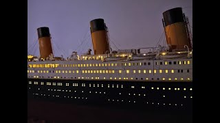 Titanic model in scale 1200 with lighting [upl. by Saeger]