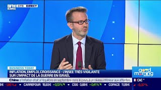 Julien Pouget Insee  LInsee maintient sa prévision de croissance du PIB à 09 pour 2023 [upl. by Azpurua]