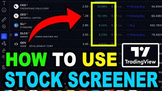 How to apply Stock Screener in TradingView Tutorial Stock Trading Guide for Beginners [upl. by Okechuku824]