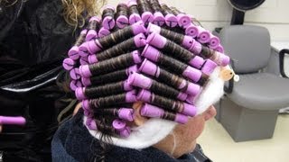 ♥ PT1 of 4 How to Perm at Home Spiral Basic and Piggyback Tutorial [upl. by Akelam89]