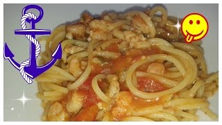 Pasta pomodoro e gamberetti ricetta [upl. by Bakki334]