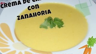 CREMA DE CALABAZA Y ZANAHORIASOPASCOMIENDO RICO Y FACIL [upl. by Adah]