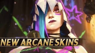 ARCANE SEASON 2 NEW SKINS TEASER  League of Legends [upl. by Nayve346]