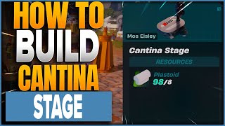 How To Build The Cantina Stage In Star Wars LEGO Fortnite Update [upl. by Salli]