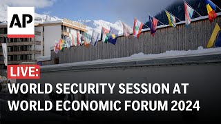 Davos LIVE Discussion on world security at World Economic Forum 2024 [upl. by Kamp]