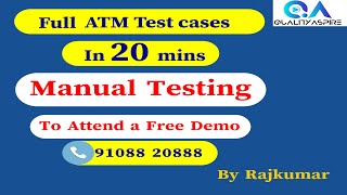 ATM Test CasesFASTQA Software Testing Manual Testing [upl. by Vookles]