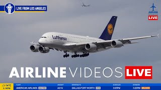 🔴LIVE LAX PLANE SPOTTING Watch Arrivals and Departures [upl. by Negem]