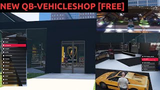 FREE NEW VEHICLESHOP  QBCORE FIVEM [upl. by Nibla]