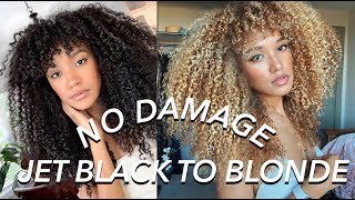 HOW TO DIY BALAYAGEOMBRE HAIR TUTORIAL AT HOME  FROM DARK TO BLONDE [upl. by Eniffit]