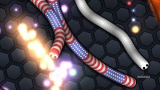 Slither io  Crazy Games  GamePlay 1 [upl. by Alla]