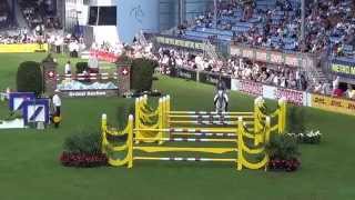 Stallion Colestus and Ludger Beerbaum Youngster Cup CHIO 5 Aachen 2014 [upl. by Oiramed]