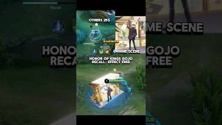 Gojo recall in MLBB vs HOK mobilelegends honorofkings hok hokstudio hokglobal honorofkings [upl. by Eenoj]