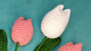 ARSTY ARUNA is live how to make tulip flower crochet tulip 🌷 flower making ideas tulip flower 🌺 [upl. by Nnyre]