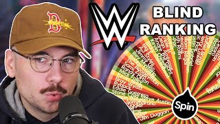 Blind Ranking WWE Wrestlers Without Knowing Who Comes Next [upl. by Howund]