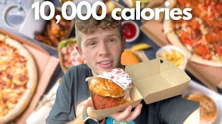 EATING 10000 CALORIES IN 10 HOURS [upl. by Ahsirkal]