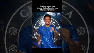 Chelsea agree dealto sign Jadon Sancho from Manchester United [upl. by Atnauqal]