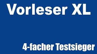 VORLESER XL  4mal Testsieger [upl. by Scriven]