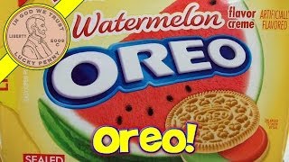 Nabisco Oreo Cookies  Limited Edition Watermelon Flavor Creme [upl. by Okuy]