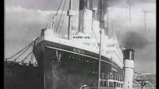 Real footage of RMS Olympic heading to the breakers yard [upl. by Risteau]