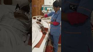 Tracheostomy suction krte huyeshorts viralvideo patient hospital arjuuuuuu1579 [upl. by Akihsat]