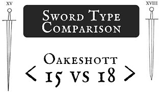 Oakeshott Types XV and XVIII Compared viewer request [upl. by Herwick294]