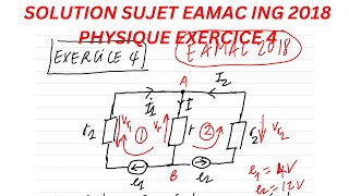 Solution Probleme 5 Concours EAMAC 2018Physique [upl. by Ehtnax]