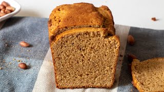 Peanut Butter Bread  Only 5 Ingredients 1932 Depression Era Recipe  No Eggs  No Yeast [upl. by Jareb299]