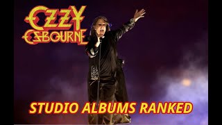 Ozzy Osbourne  All Studio Albums Ranked [upl. by Yecam799]