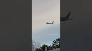 Boeing C40 Clipper Approach to Atlantic City International Airport planespotting subscribe [upl. by Josefina]