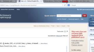 Using the Oxford English Dictionary OED [upl. by Lawan]