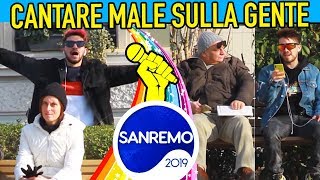 CANTARE MALE quotSANREMO 2019quot SULLA GENTE  Matt amp Bise [upl. by Metsky]