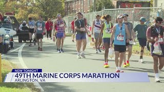 49th Marine Corps Marathon takes place 2 taken to hospital during race [upl. by Ettennig548]