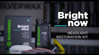 Silverwax Bright Now  Headlight restoration kit [upl. by Tanah702]