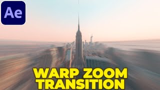 Warp Zoom Transition Tutorial in After Effects  Zoom Warp Transition [upl. by Atinrehs]