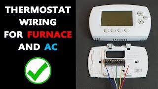 Basic Thermostat Wiring  How to Wire HVAC Thermostat [upl. by Grimbald519]