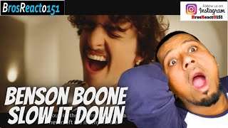 FIRST TIME HEARING Benson Boone  Slow It Down Official Music Video REACTION [upl. by Akamaozu]